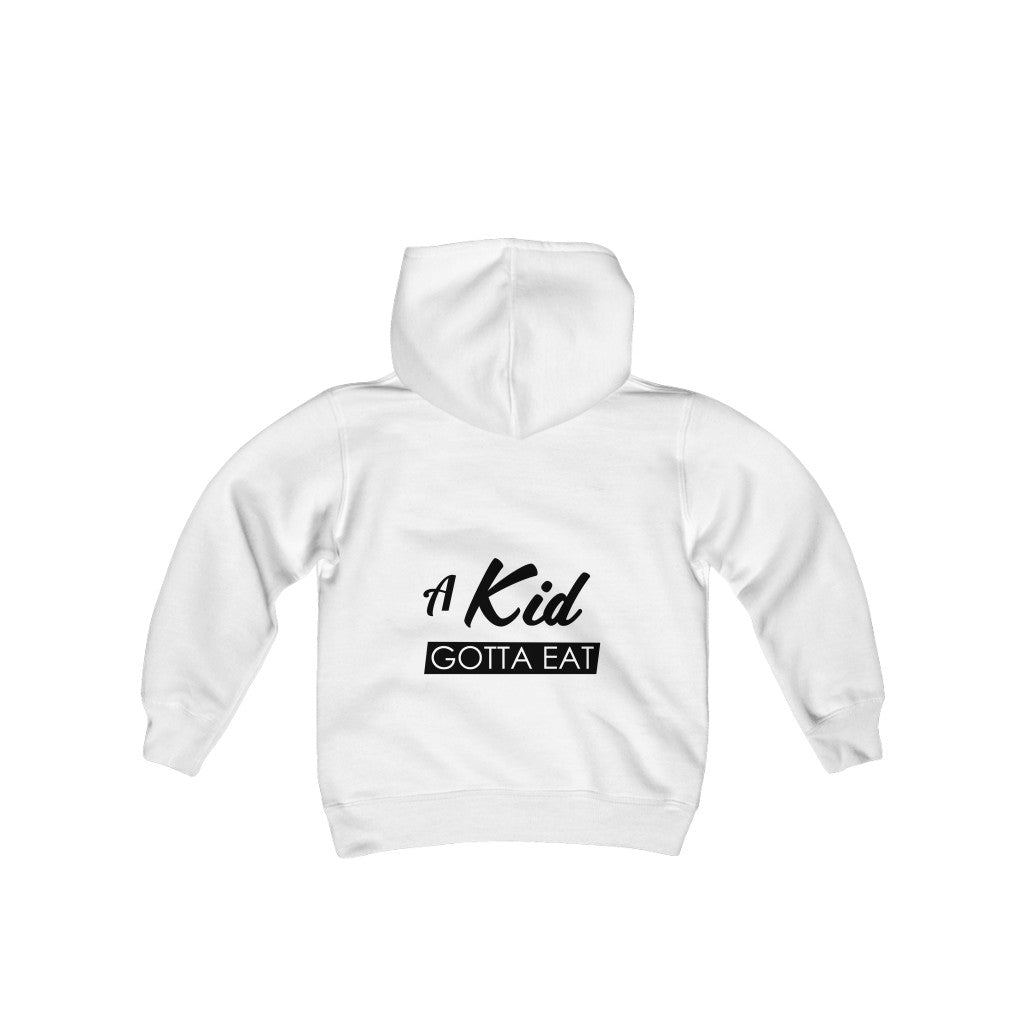 A Kid Gotta Eat - Youth Heavy Blend Hooded Sweatshirt